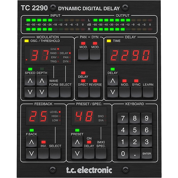 TC Electronic TC2290-DT Dynamic Delay Plug-in with Dedicated Hardware Interface