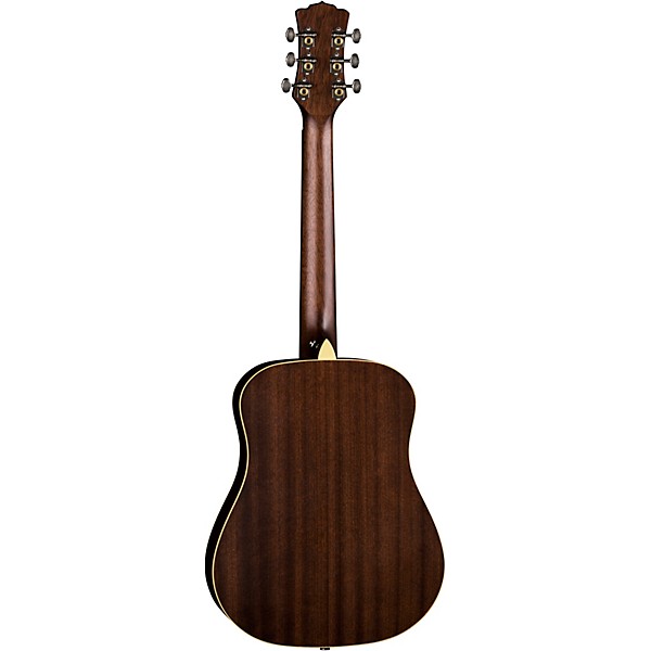 Open Box Luna Safari Artist Vintage Travel Acoustic Guitar Level 1 Distressed Vintage Brownburst