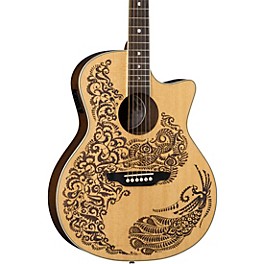 Luna Henna Paradise Select Spruce Acoustic-Electric Guitar Satin Natural