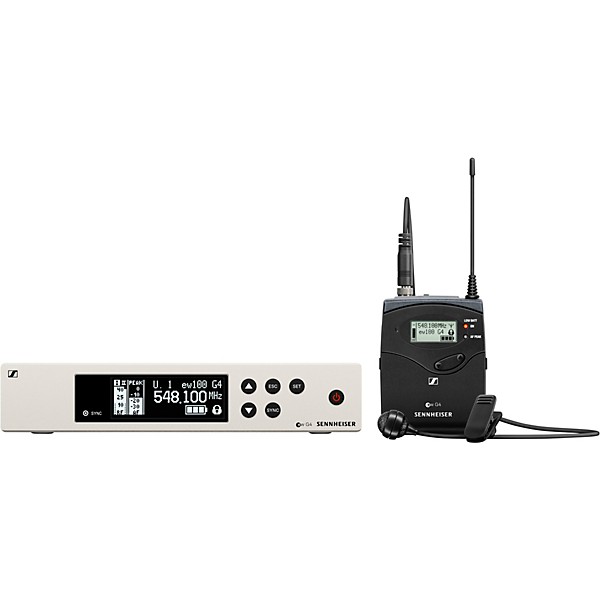 Sennheiser ew 100 G4 Lavalier Wireless System With ME4 Cardioid Lavalier Microphone Band A1