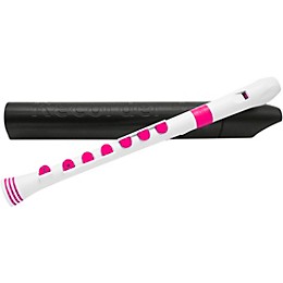 Nuvo Recorder+ Baroque Fingering with Hard Case White/Pink