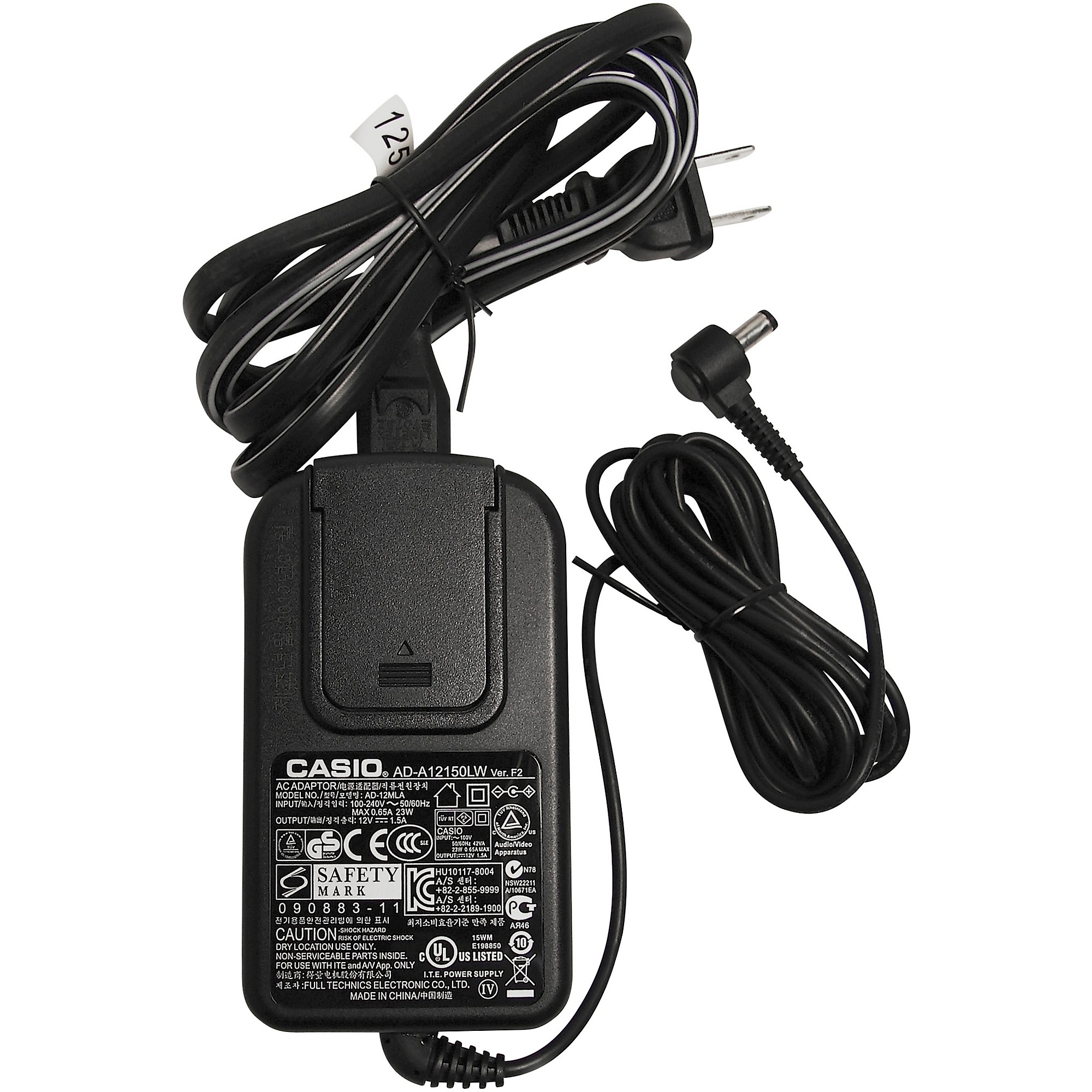 Replacement AD-A12150 Ac Power Adapter for Casio Privia series Keyboard Power Supply Cord 