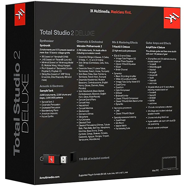 IK Multimedia Total Studio 2 Deluxe Crossgrade
