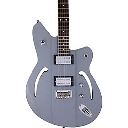 Open Box Reverend Airsonic HB Electric Guitar Level 1 Metallic Silver Freeze