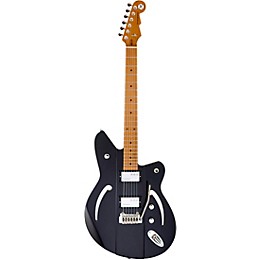 Reverend Airsonic W Maple Fingerboard Electric Guitar Midnight Black