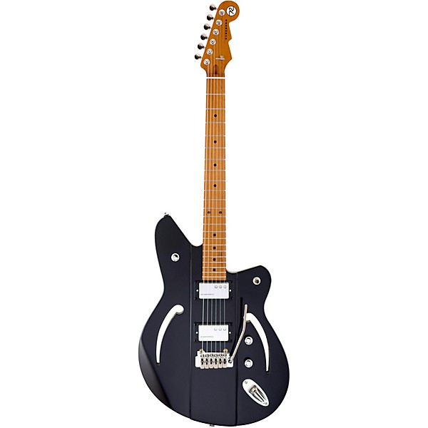Reverend Airsonic W Maple Fingerboard Electric Guitar Midnight Black