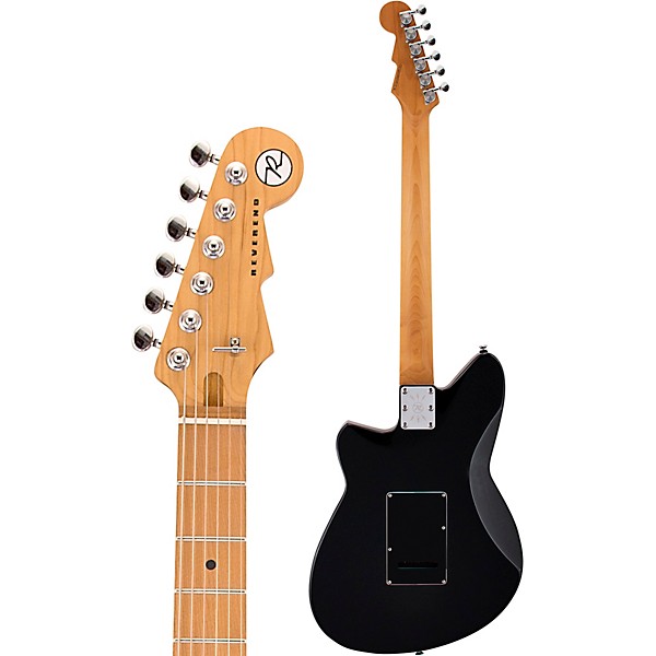 Reverend Double Agent W Maple Fingerboard Electric Guitar Midnight Black