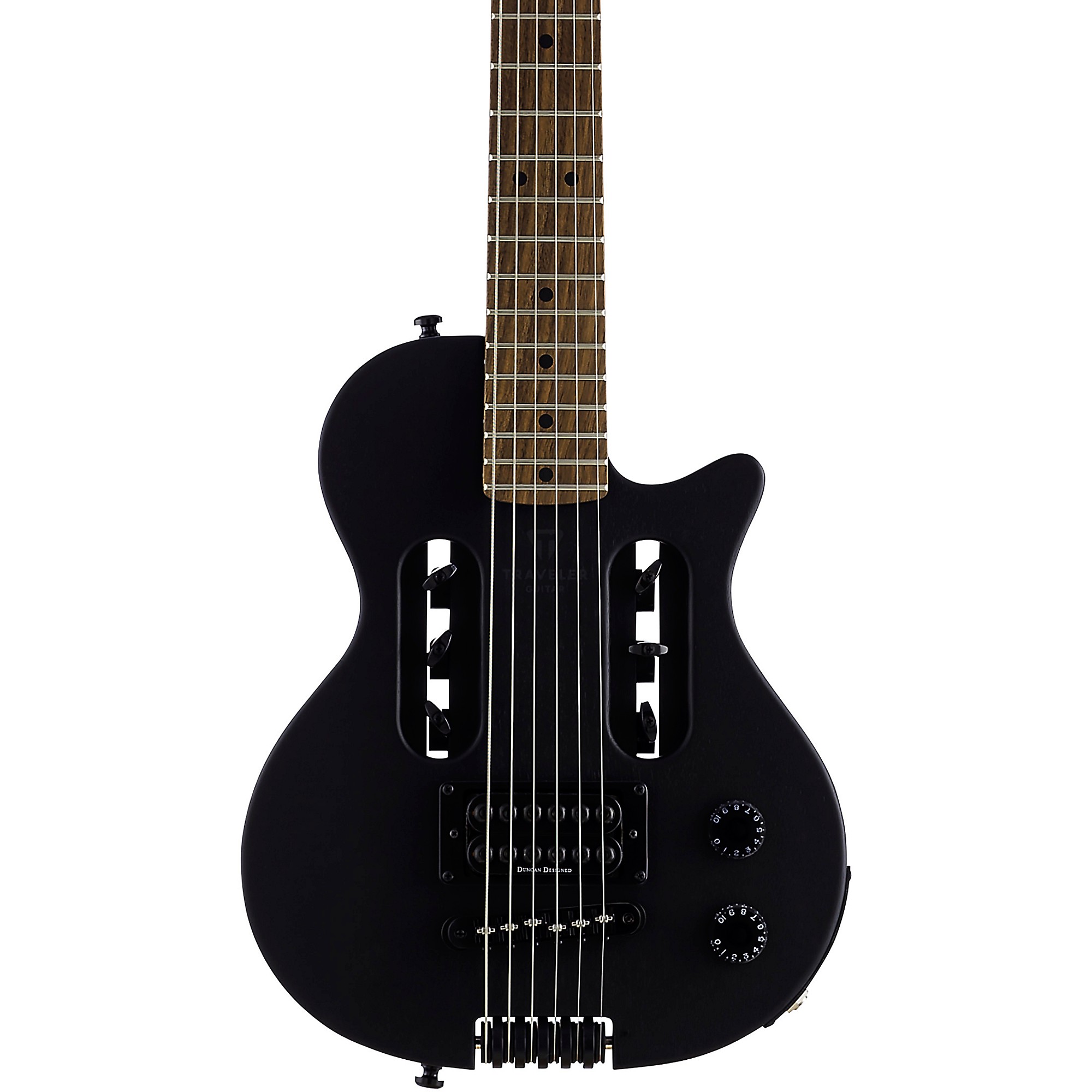 Traveler Guitar EG-1 Blackout Electric Travel Guitar Black Matte 