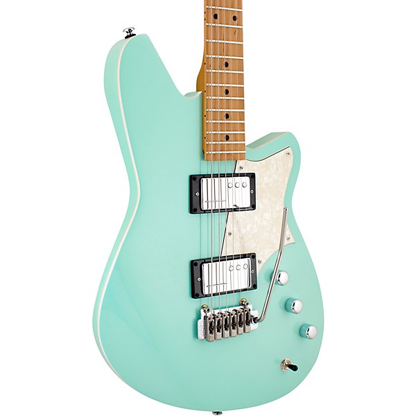 Reverend Descent W Maple Fingerboard Baritone Electric Guitar Oceanside Green