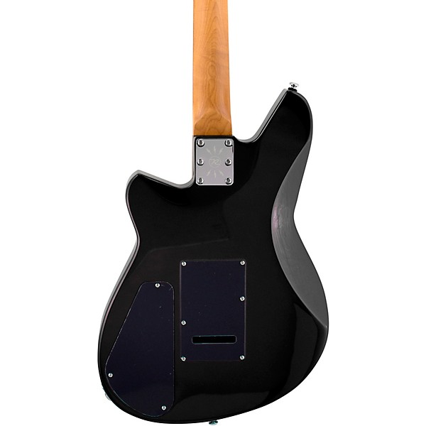 Reverend Descent W Maple Fingerboard Baritone Electric Guitar Midnight Black