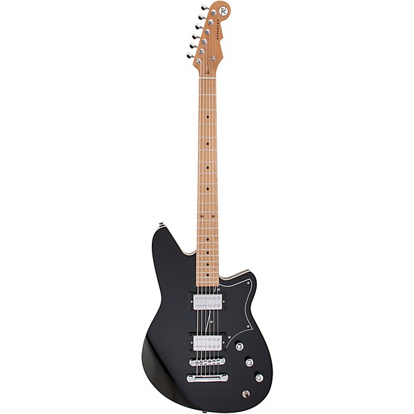 Reverend Descent RA Maple Fingerboard Baritone Electric Guitar Midnight Black