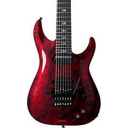 Schecter Guitar Research C-7 FR-S Apocalypse 7-String Electric Guitar Red Reign