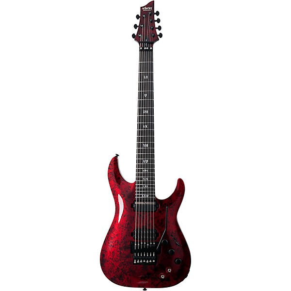 Open Box Schecter Guitar Research C-7 FR-S Apocalypse 7-String Electric Guitar Level 2 Red Reign 194744330438