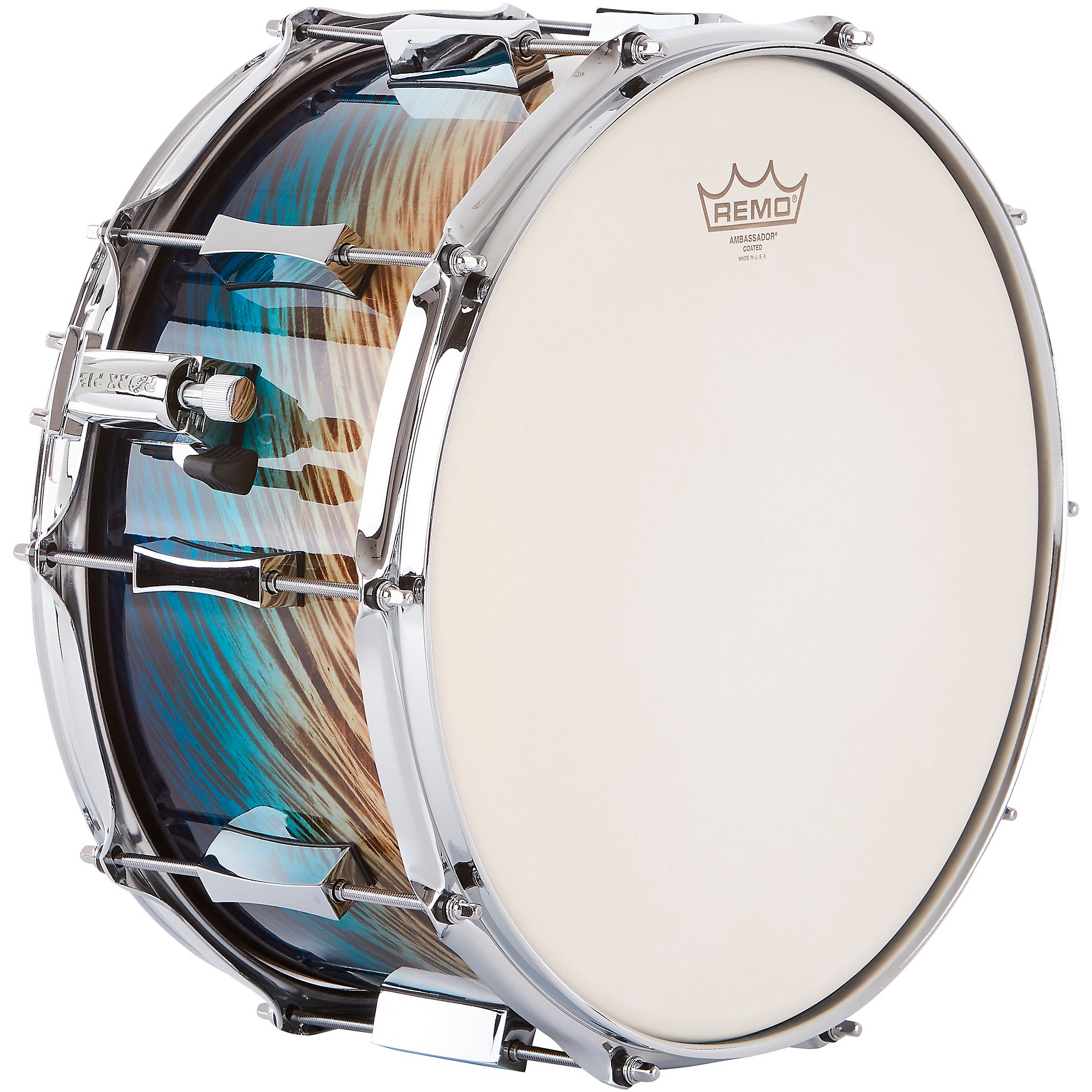 Pork Pie Birch Snare Drum 14 x 7 in. Blue Fade Dip | Guitar Center