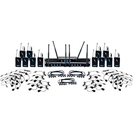 VocoPro DIGITAL-PLAY-12 12-Channel UHF Wireless Headset/Lapel Microphone System, 900-927.2mHz 902-928 MHz Black