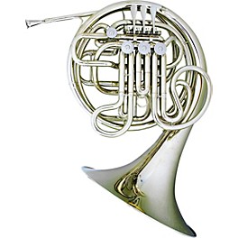 Hans Hoyer 6802NS Heritage Kruspe Series Double Horn with String Linkage and Fixed Bell Nickel Silver Fixed Bell