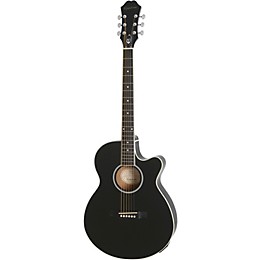 Open Box Epiphone PR-4E LE Acoustic-Electric Guitar Level 2 Ebony 190839556738