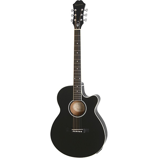 Open Box Epiphone PR-4E LE Acoustic-Electric Guitar Level 2 Ebony 190839556738