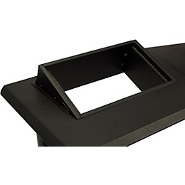 Ultimate Support Nuc-005 Nucleus Series - Modular Studio Desk - Advanced Model Expanded II, 24" Extensions, Two Table Top 6 Space Racks, 2nd Tier, 4 Space Rack, Keyboard Tray