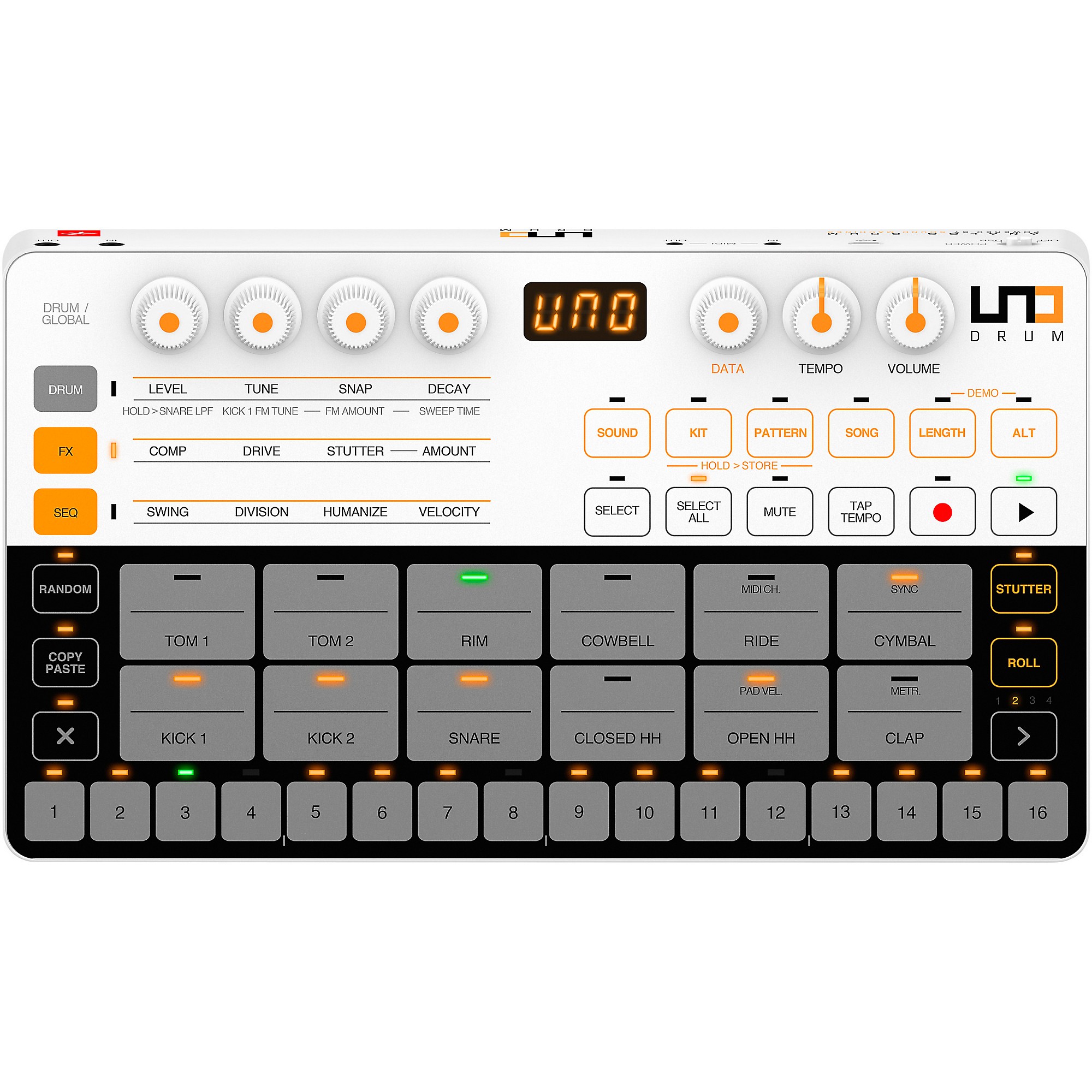 IK Multimedia UNO Drum Analog Drum Machine | Guitar Center