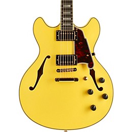 Open Box D'Angelico Deluxe Series Limited-Edition DC Hollowbody Ebony Fingerboard Electric Guitar Level 2 Electric Yellow 194744925610
