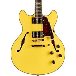 Blemished D'Angelico Deluxe Series Limited-Edition DC Hollowbody Ebony Fingerboard Electric Guitar Level 2 Electric Yellow...