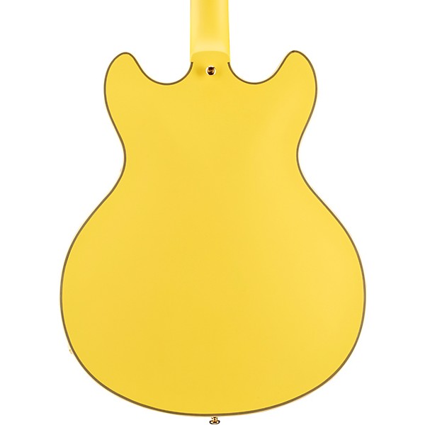 Open Box D'Angelico Deluxe Series Limited-Edition DC Hollowbody Ebony Fingerboard Electric Guitar Level 2 Electric Yellow ...