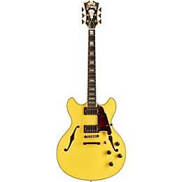 Open Box D'Angelico Deluxe Series Limited-Edition DC Hollowbody Ebony Fingerboard Electric Guitar Level 2 Electric Yellow 194744925610