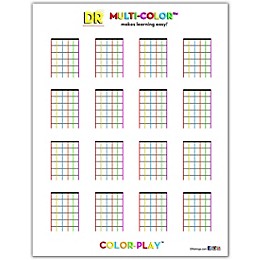 DR Strings Hi-Def NEON Light Electric String 2-Pack with Multi-Color Chord Chart Sheet .009-.042 Light