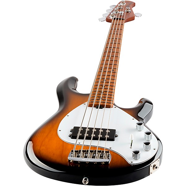 Ernie Ball Music Man StingRay5 Special H Maple Fingerboard Electric Bass Vintage Tobacco