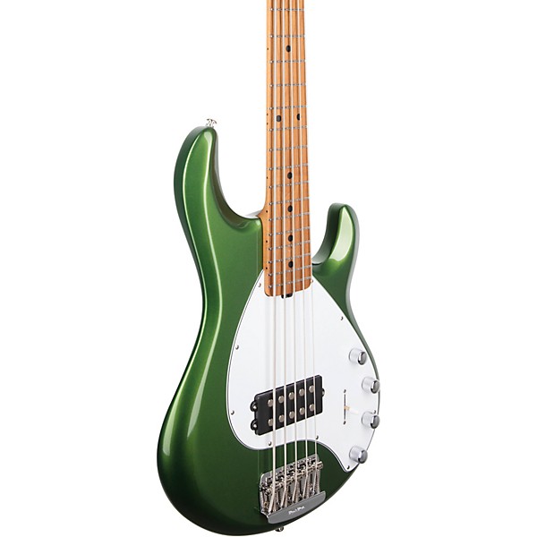 Ernie Ball Music Man StingRay5 Special H Maple Fingerboard Electric Bass Charging Green