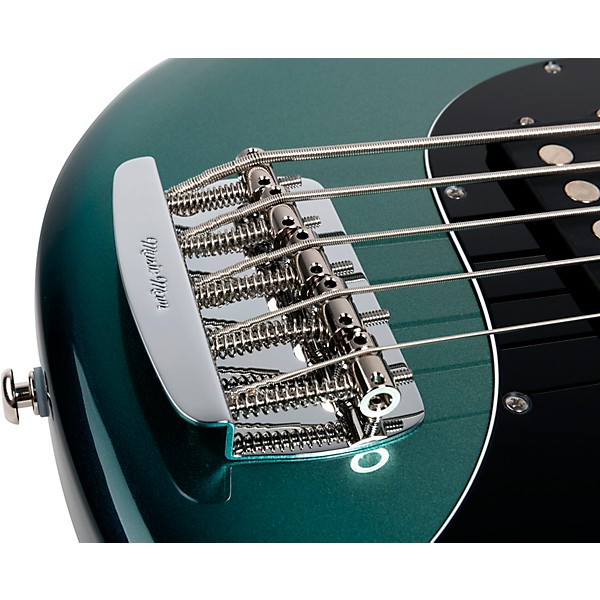 Ernie Ball Music Man StingRay5 Special H Maple Fingerboard Electric Bass Frost Green Pearl