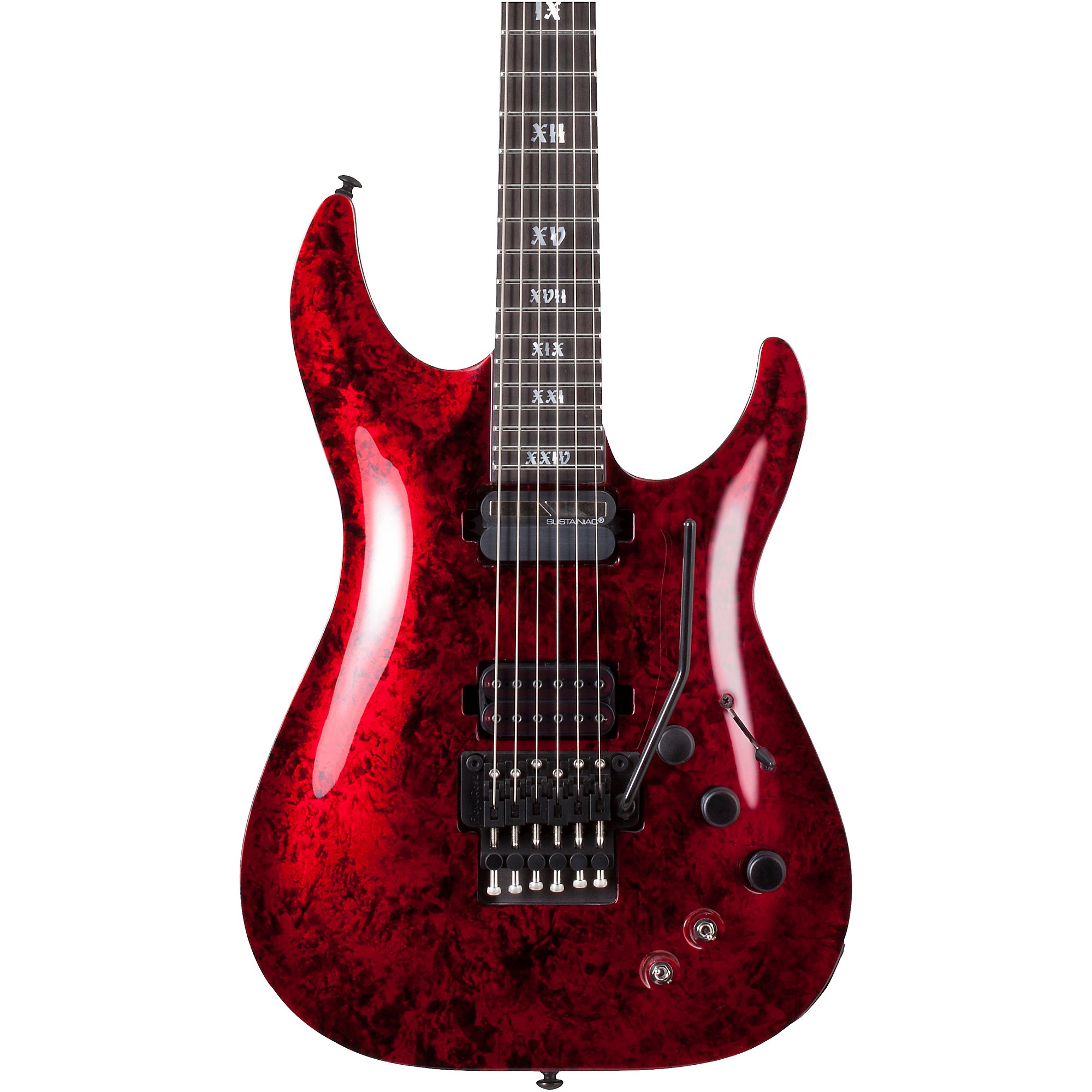 Schecter Guitar Research C-1 FR-S Apocalypse Electric Guitar Red 