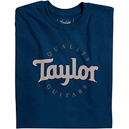 Taylor Two-Color Logo Tee Large Navy
