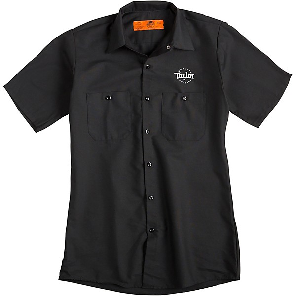 Taylor Guitar Stamp Work Shirt Medium Black