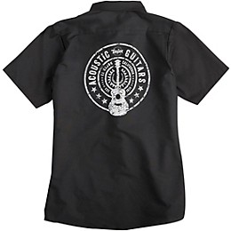 Taylor Guitar Stamp Work Shirt Medium Black