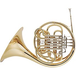 Hans Hoyer 801 Geyer Style Series Double Horn with Mechanical Linkage and Fixed Bell Lacquer Fixed Bell