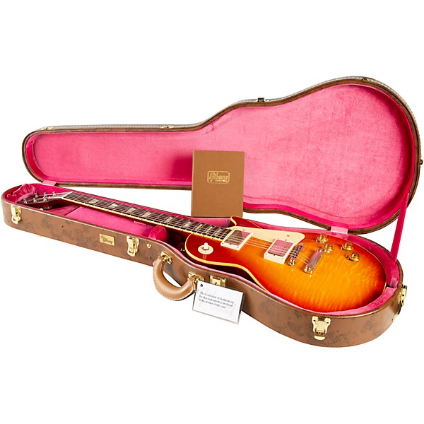 Gibson Custom 1959 Les Paul Standard Reissue VOS Electric Guitar Washed Cherry Sunburst
