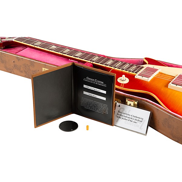 Gibson Custom 1959 Les Paul Standard Reissue VOS Electric Guitar Washed Cherry Sunburst