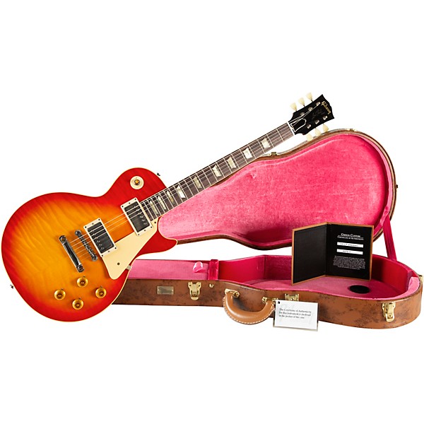 Gibson Custom 1959 Les Paul Standard Reissue VOS Electric Guitar Washed Cherry Sunburst