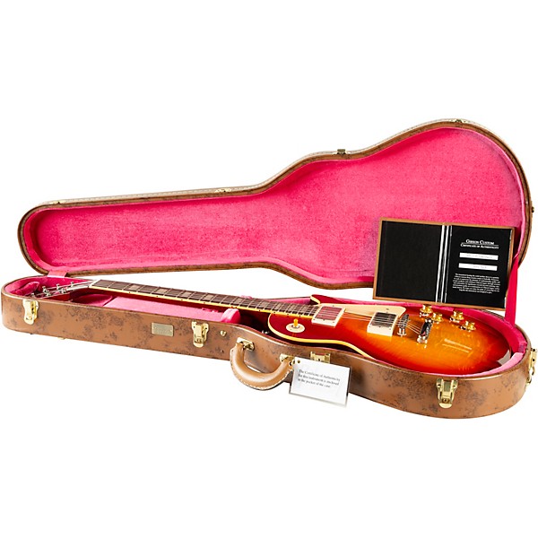 Gibson Custom 1959 Les Paul Standard Reissue VOS Electric Guitar Washed Cherry Sunburst