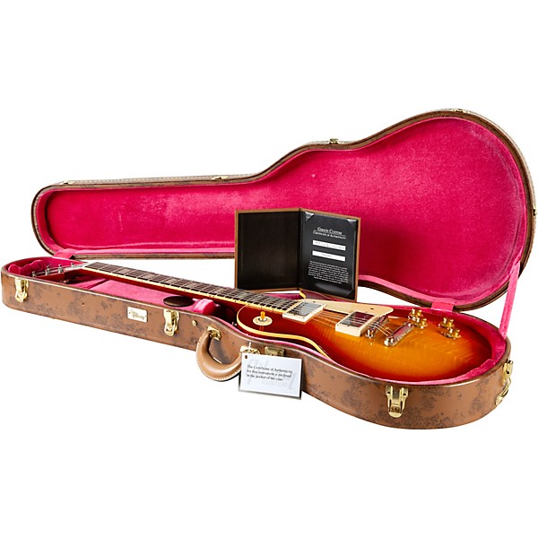 Gibson Custom 1959 Les Paul Standard Reissue VOS Electric Guitar Washed Cherry Sunburst