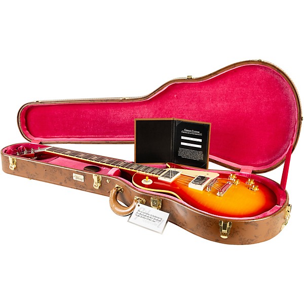 Gibson Custom 1959 Les Paul Standard Reissue VOS Electric Guitar Washed Cherry Sunburst