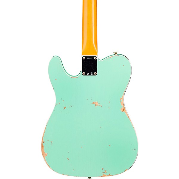 Fender Custom Shop Relic Twisted Telecaster Thinline Electric Guitar Surf Green