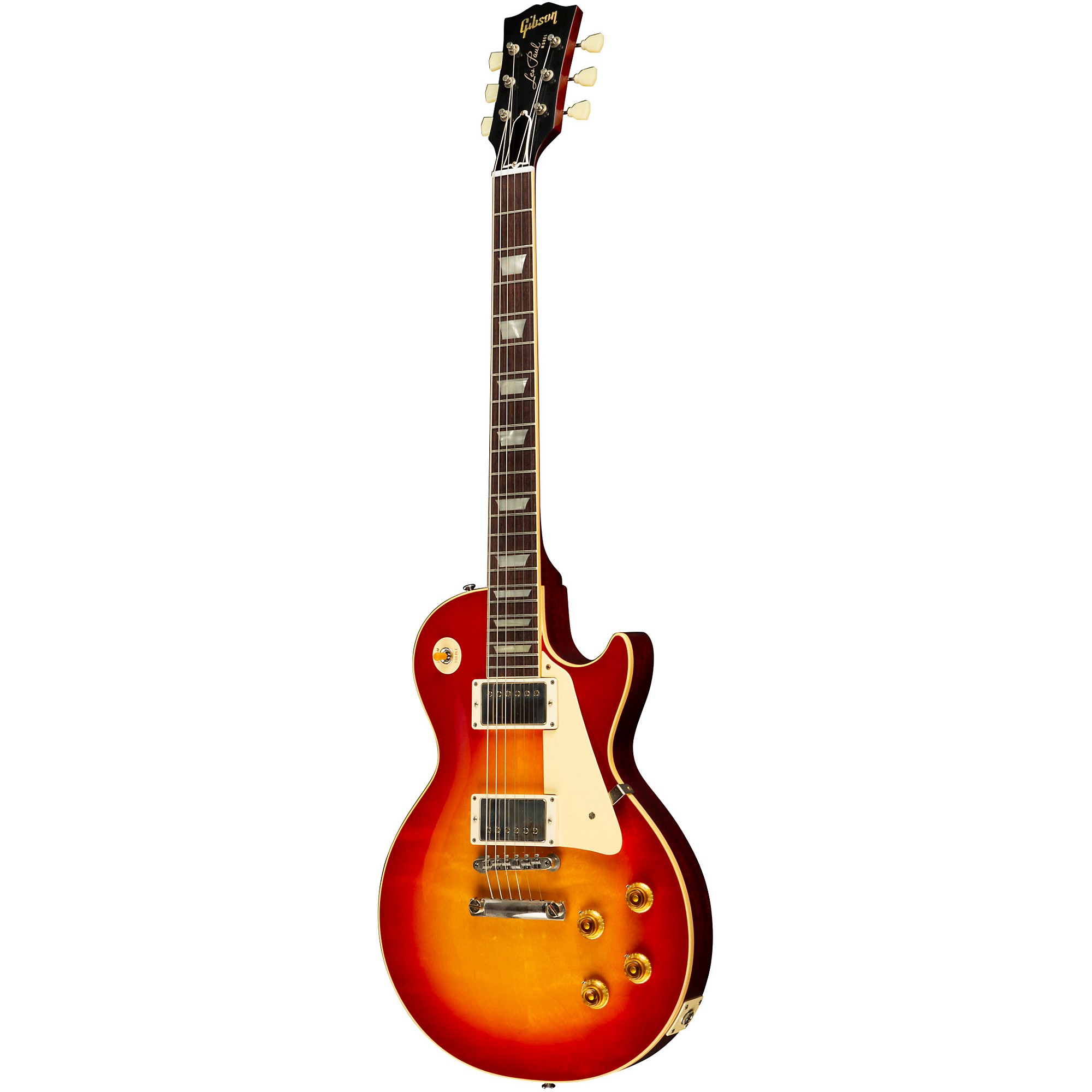 ギター Gibson Les Paul Standard cherry sunburst Platinum Gibson Custom 1958 Les Paul Standard Reissue VOS Electric