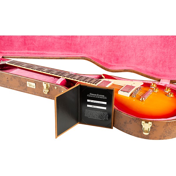 Gibson Custom 1958 Les Paul Standard Reissue VOS Electric Guitar Washed Cherry Sunburst