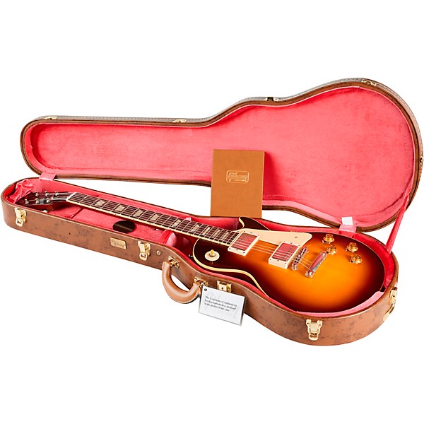 Clearance Gibson Custom 1958 Les Paul Standard Reissue VOS Electric Guitar Bourbon Burst