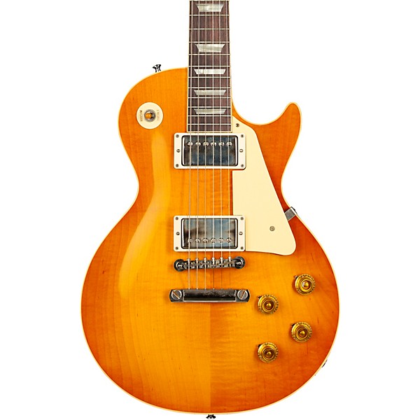 Gibson Custom 1958 Les Paul Standard Reissue VOS Electric Guitar Lemon Burst