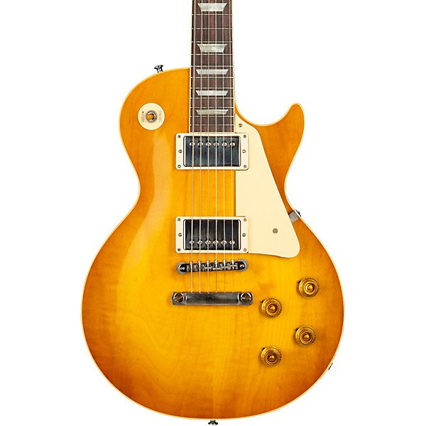 Gibson Custom 1958 Les Paul Standard Reissue VOS Electric Guitar Lemon Burst