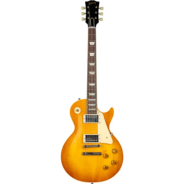 Gibson Custom 1958 Les Paul Standard Reissue VOS Electric Guitar Lemon Burst